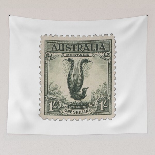 Item preview, Australia Lyre Bird Vintage Postage Stamp designed and sold by red-amber65.