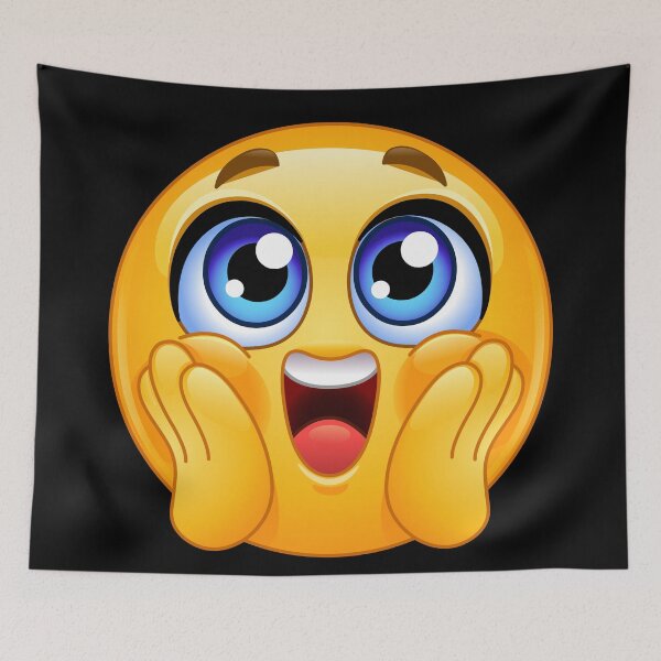 Item preview, Excited Hands-on-Cheeks Emoji designed and sold by logocity63.
