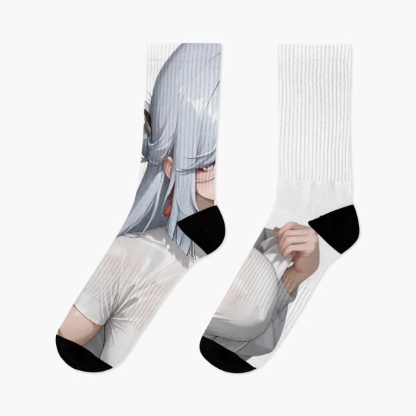 Item preview, Elegant Silver-Haired Anime Girl – Stylish Modern Streetwear Art designed and sold by Dyan4.