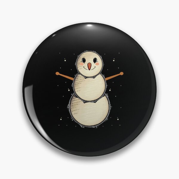 Item preview, Snowman Drums Percussionist Drummer Christmas designed and sold by JaneJanie.