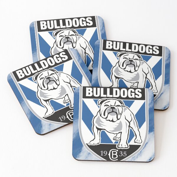 Item preview, Bulldog logo on shield with bold design designed and sold by Vibes To VIsual.