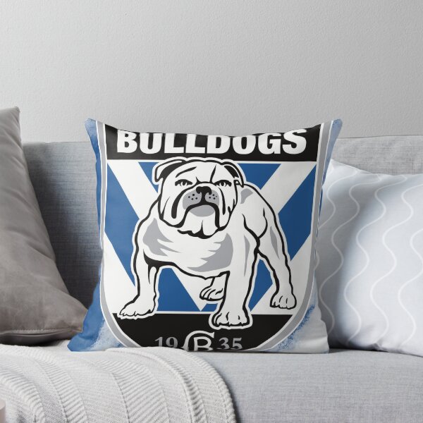 Item preview, Bulldog logo on shield with bold design designed and sold by Vibes To VIsual.