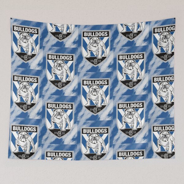 Item preview, Bulldog logo on shield with bold design designed and sold by Vibes To VIsual.