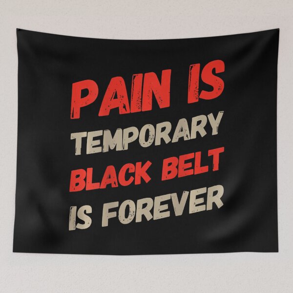Item preview, Backprint Bjj Quotes Pain Is Temporary Black Belt Is Forever designed and sold by DanaKathe.
