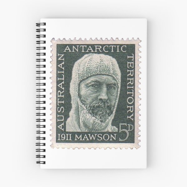 Item preview, Australia Antarctic Expedition 1911 Douglas Mawson Vintage Postage Stamp designed and sold by red-amber65.