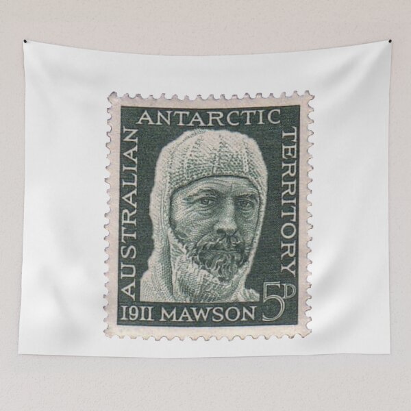 Item preview, Australia Antarctic Expedition 1911 Douglas Mawson Vintage Postage Stamp designed and sold by red-amber65.