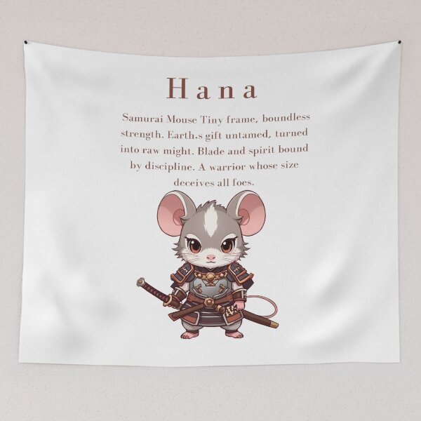 Item preview, Hana – The Tiny Samurai of Unbreakable Strength designed and sold by Monzora.