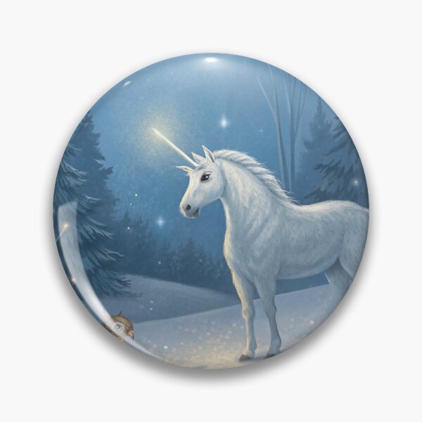 Item preview, Unicorn in Frost Landscape | Majestic Winter Fantasy Digital Artwork designed and sold by AIfolklore.