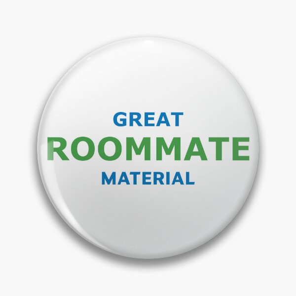Item preview, Great Roommate Material – Fun Green & Blue Typography designed and sold by RedCircleArt.