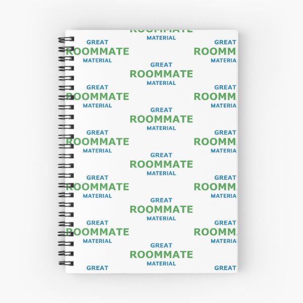 Item preview, Great Roommate Material – Fun Green & Blue Typography designed and sold by RedCircleArt.