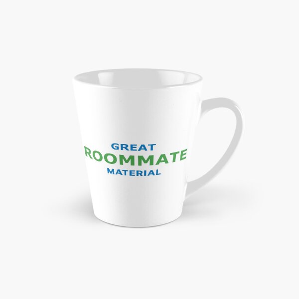 Item preview, Great Roommate Material – Fun Green & Blue Typography designed and sold by RedCircleArt.