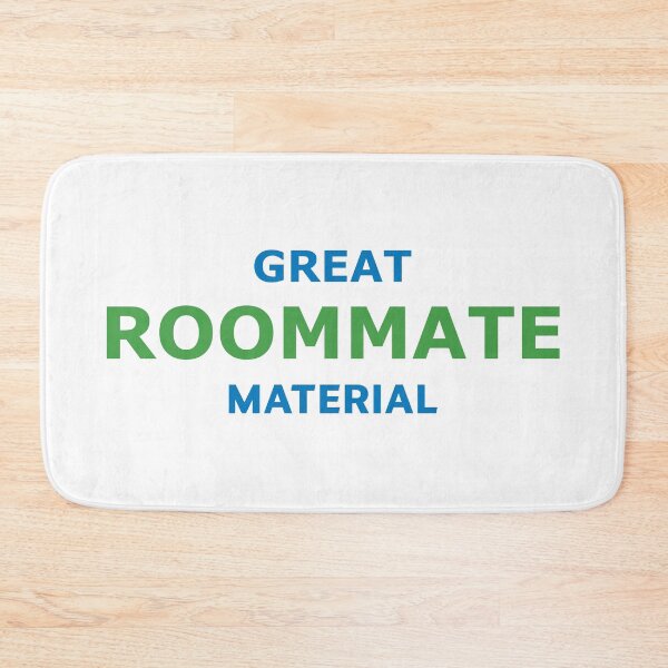 Item preview, Great Roommate Material – Fun Green & Blue Typography designed and sold by RedCircleArt.