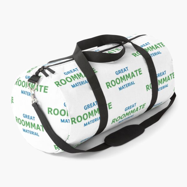 Item preview, Great Roommate Material – Fun Green & Blue Typography designed and sold by RedCircleArt.