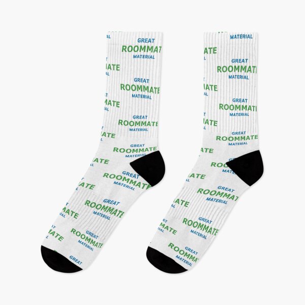 Item preview, Great Roommate Material – Fun Green & Blue Typography designed and sold by RedCircleArt.