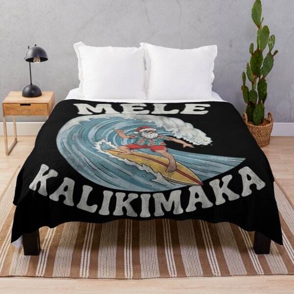 Item preview, Mele Kalikimaka Surfing Tropical Santa Hawaiian Christmas Holiday designed and sold by PonyRoniku.