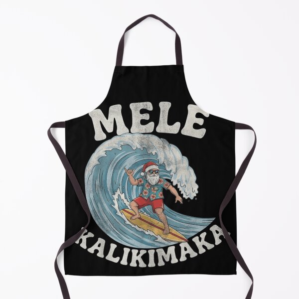 Item preview, Mele Kalikimaka Surfing Tropical Santa Hawaiian Christmas Holiday designed and sold by PonyRoniku.
