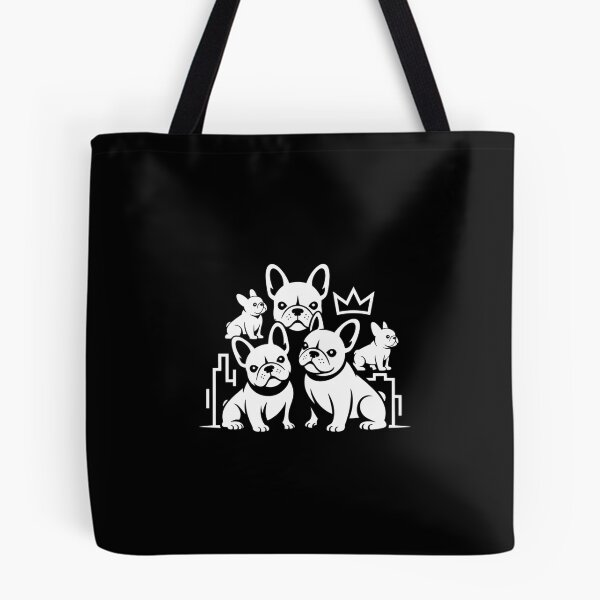 Item preview, Frenchie Silhouette Urban Squad Goals T-Shirt designed and sold by Reichcorp.