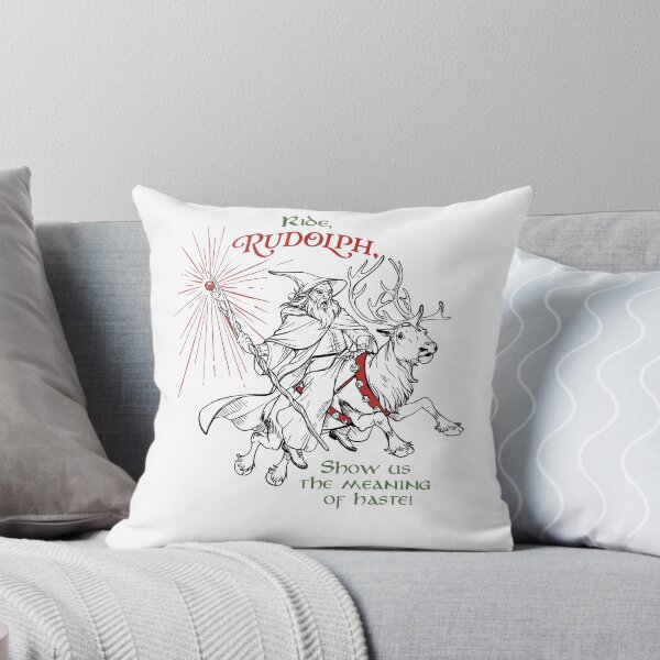 Item preview, Funny Xmas Wizard Ride Rudolph Show Us The Meaning of Haste designed and sold by DavidCloud.