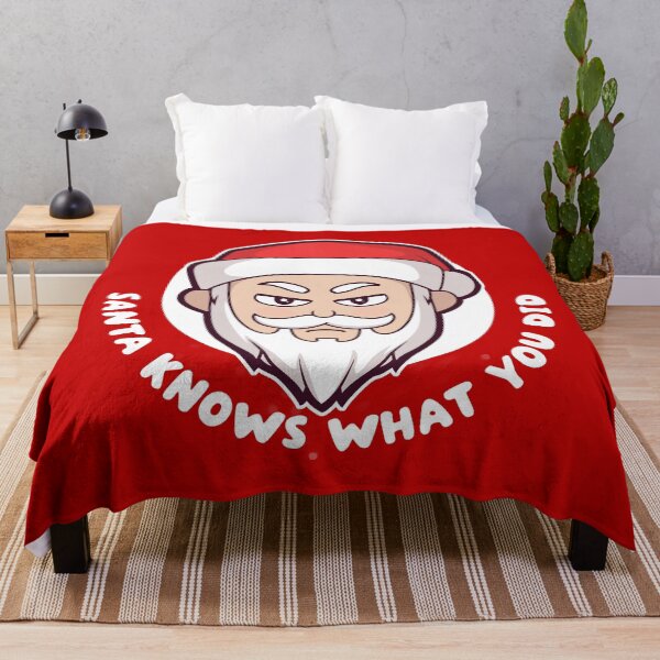Item preview, Funny Christmas Santa design – “Santa knows what you did” - naughty list humor gift (on dark colors) designed and sold by messy-nessie.