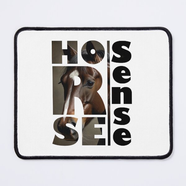 Item preview, Horse Sense Typography Art – Modern Horse Lover Design designed and sold by Lamassatshop.