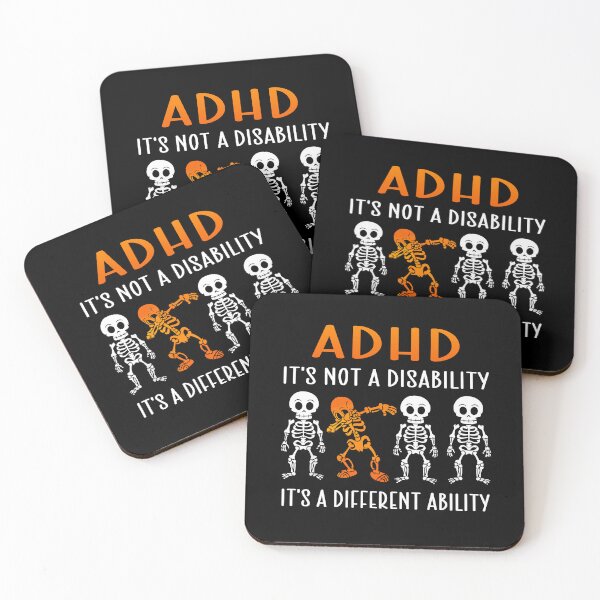 Item preview, ADHD Different Ability Skeleton Design – Funny Neurodivergent Dabbing Skeleton Art designed and sold by Suzy Perez Art.