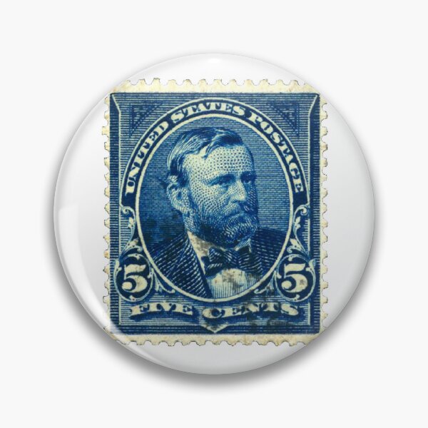 Item preview, Vintage Blue Ulysses S.Grant USA Postage Stamp designed and sold by red-amber65.