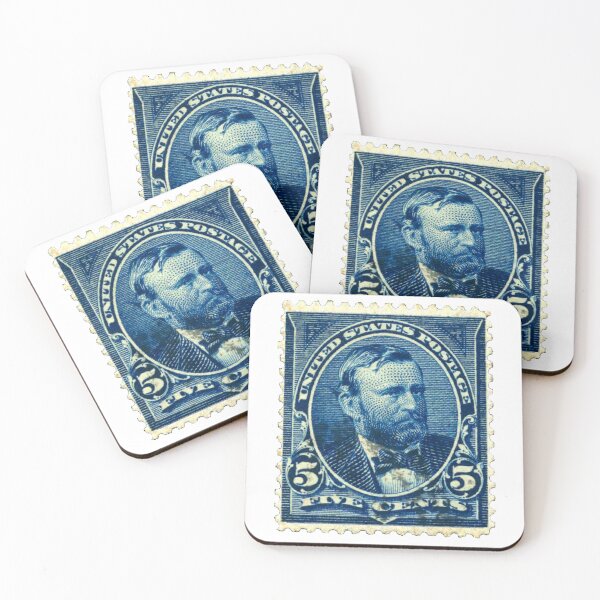 Item preview, Vintage Blue Ulysses S.Grant USA Postage Stamp designed and sold by red-amber65.