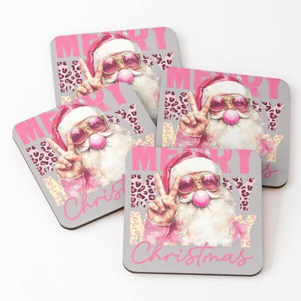 Item preview, Santa Blowing Bubble Gum Christmas Pink Santa Shirt Women designed and sold by mjohnson9.