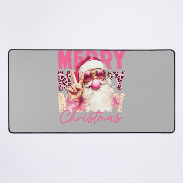 Item preview, Santa Blowing Bubble Gum Christmas Pink Santa Shirt Women designed and sold by mjohnson9.