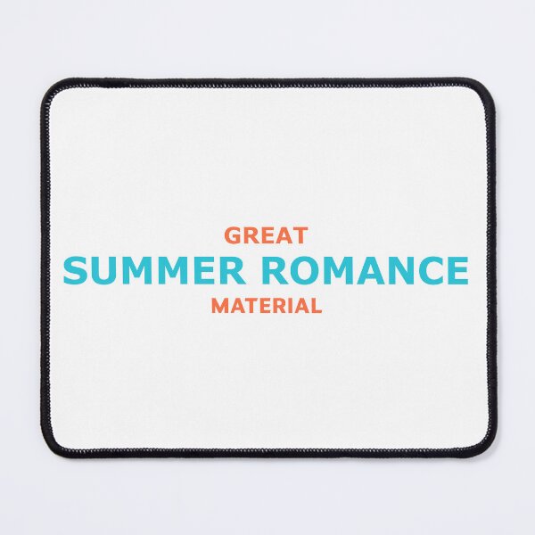 Item preview, Great Summer Romance Material – Beachy Holiday Fling Typography designed and sold by RedCircleArt.