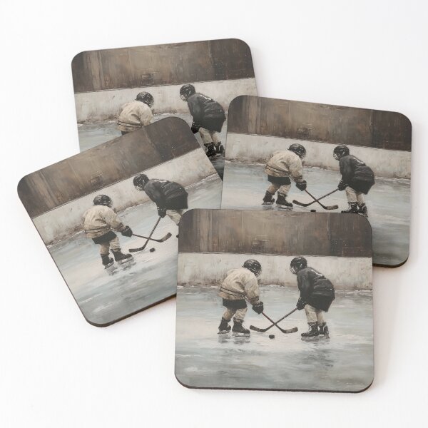Item preview, Children Playing Ice Hockey designed and sold by lautir.