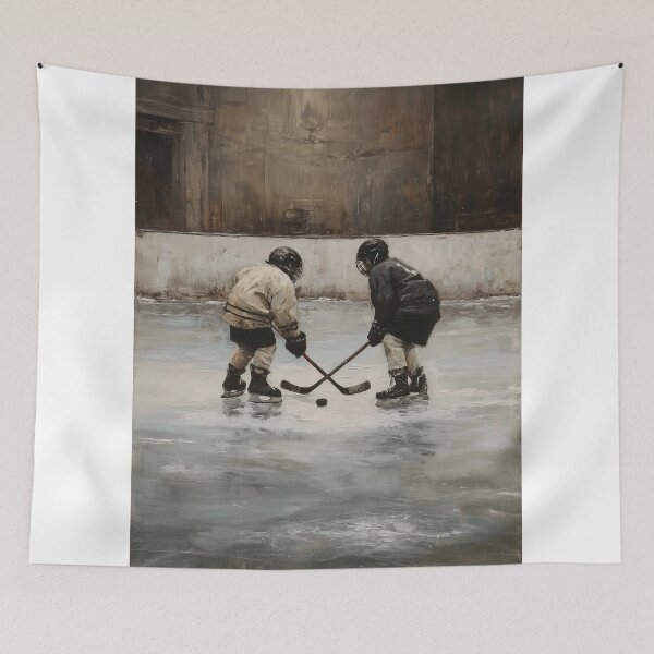 Item preview, Children Playing Ice Hockey designed and sold by lautir.