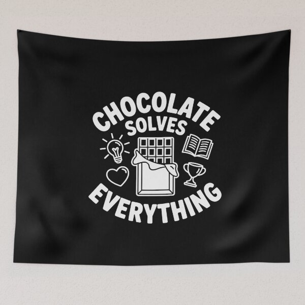 Item preview, Chocolate Solves Everything - Cozy Problem-Solving Tee designed and sold by Reichcorp.