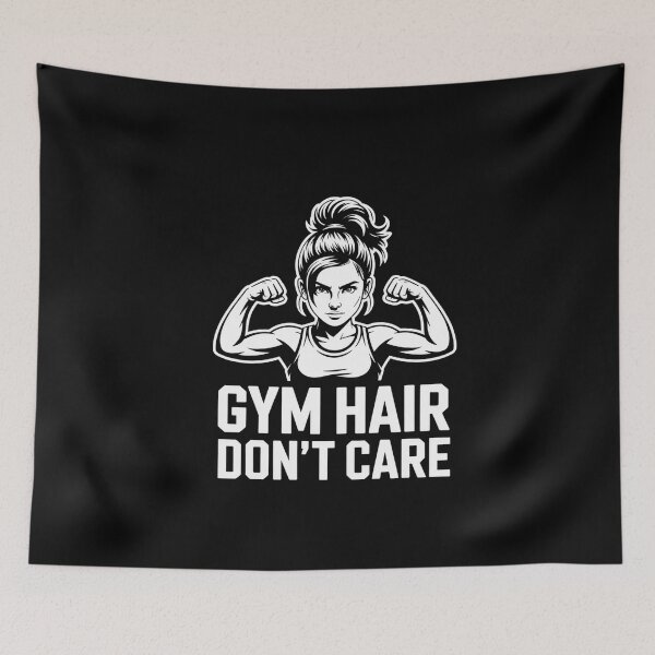 Item preview, Gym Hair Don't Care - Messy Bun Workout Motivation Tee designed and sold by Reichcorp.