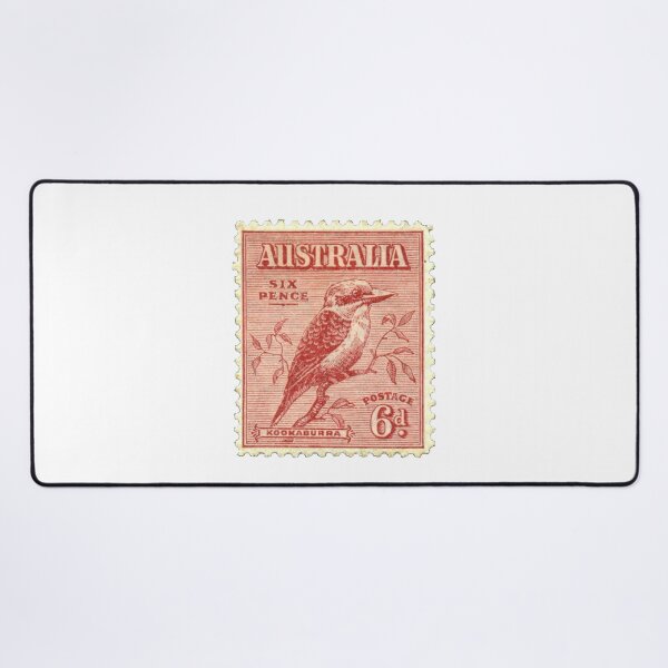 Item preview, Vintage Red Australian Kookaburra Postage Stamp designed and sold by red-amber65.