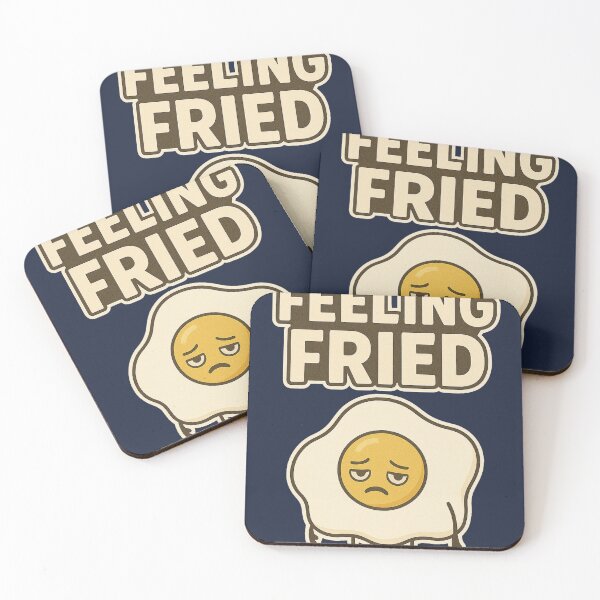 Item preview, Feeling Fried – Cute Fried Egg Food Pun Breakfast Lover Funny Design designed and sold by johnExpress02.