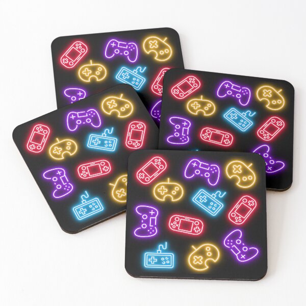 Item preview, Neon Rainbow Gaming Controllers – Colorful Gamer Art designed and sold by EniShiju.