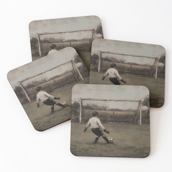 Item preview, Child Kicking Soccer Ball at Goal designed and sold by lautir.