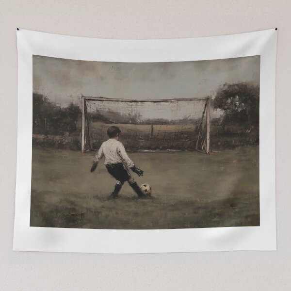 Item preview, Child Kicking Soccer Ball at Goal designed and sold by lautir.