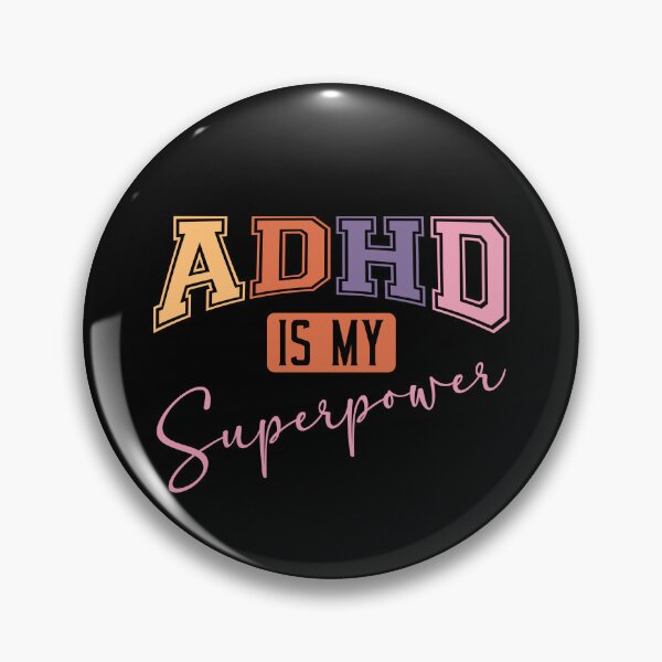 Item preview, ADHD Is My Superpower – Colorful Positive Neurodivergent Sticker designed and sold by Suzy Perez Art.