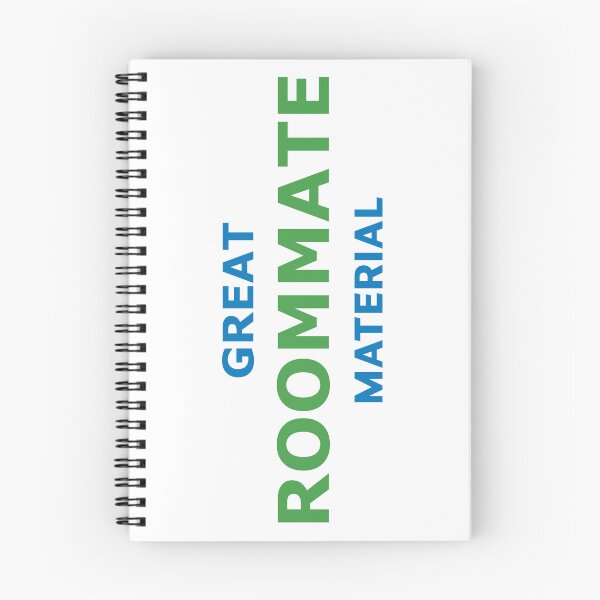 Item preview, Great Roommate Material – Fun Green & Blue Typography designed and sold by RedCircleArt.