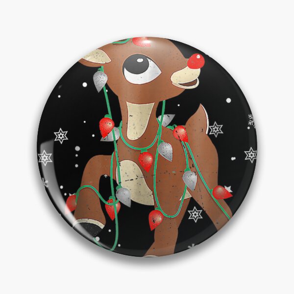Item preview, Cute Reindeer Tangled In Christmas Lights Red Nose Holiday Art designed and sold by Altenpendinton.