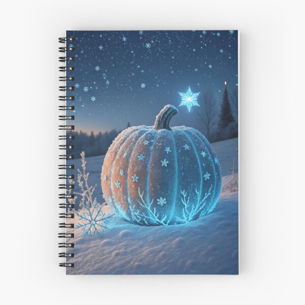 Item preview, Frost Pumpkin | Glowing Blue Frosty Spiritual Artwork designed and sold by AIfolklore.