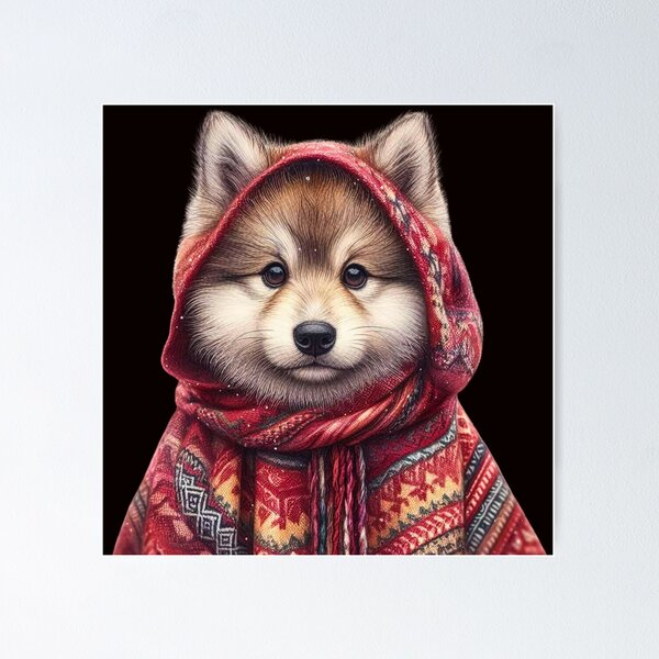 Aperçu de l'œuvre Little red riding wolf- hood up créée et vendue par Avalon Art.