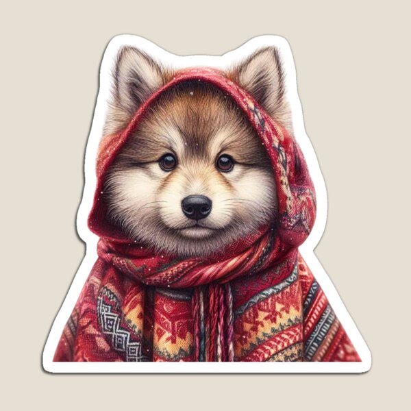 Item preview, Little red riding wolf- hood up designed and sold by Avalon Art.