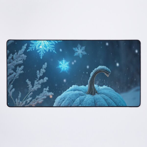 Item preview, Mystical Frost Pumpkin | Glowing Blue Frosty Spiritual Artwork designed and sold by AIfolklore.