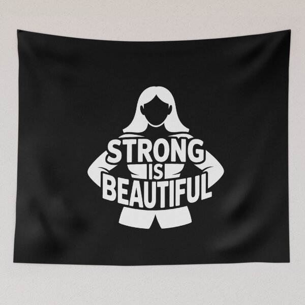 Item preview, Female Strength Bold Typography - Strong Is Beautiful Tees designed and sold by Reichcorp.