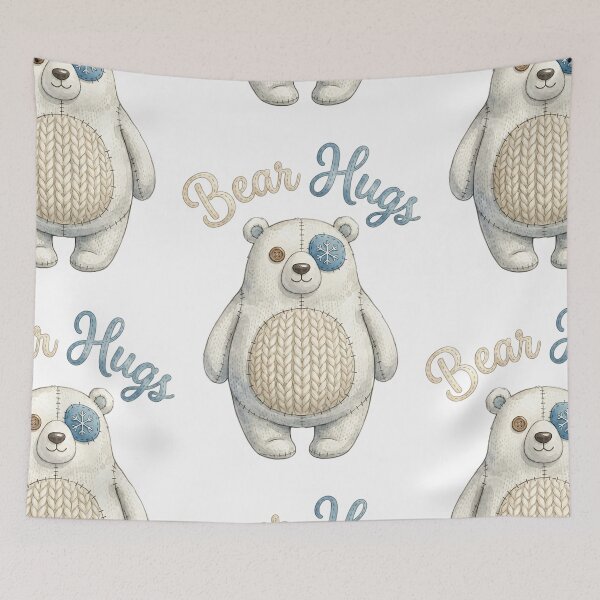 Item preview, Yarn Polar Bear - Cute Patchwork Christmas designed and sold by bapupa.