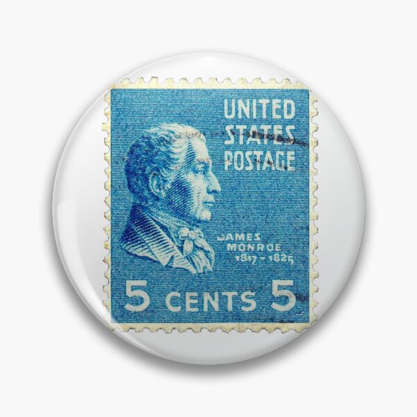 Item preview, Vintage Blue James Monroe USA Postage Stamp designed and sold by red-amber65.