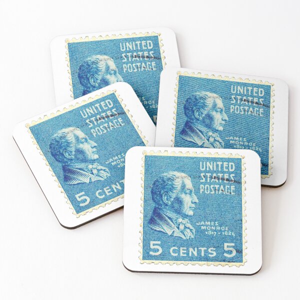 Item preview, Vintage Blue James Monroe USA Postage Stamp designed and sold by red-amber65.